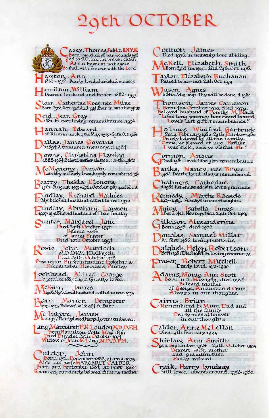 29th October Page 1 29th October Page 1